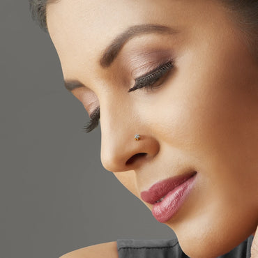 Diamond Cut One Stone Stylist Nose Pin