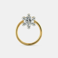Diamond Cut One Stone Stylist Nose Pin