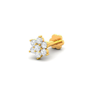 Diamond Cut Seven & One Stone Nose Pin