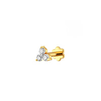 Diamond Cut Seven &Three Stone Nose Pin