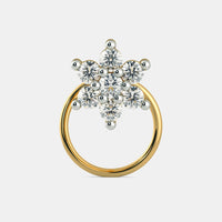 Diamond Cut Seven Stone Stylist Nose Pin