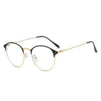 Flat Glossy Female Tide Metal Flat Glasses