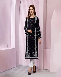 Black Cherry Georgette Kurti Women