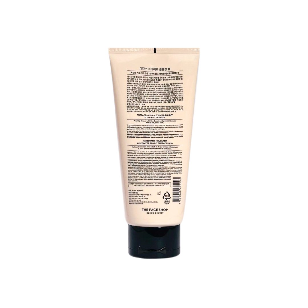 The Face Shop Rice Water Bright Foaming Cleanser 300 ml