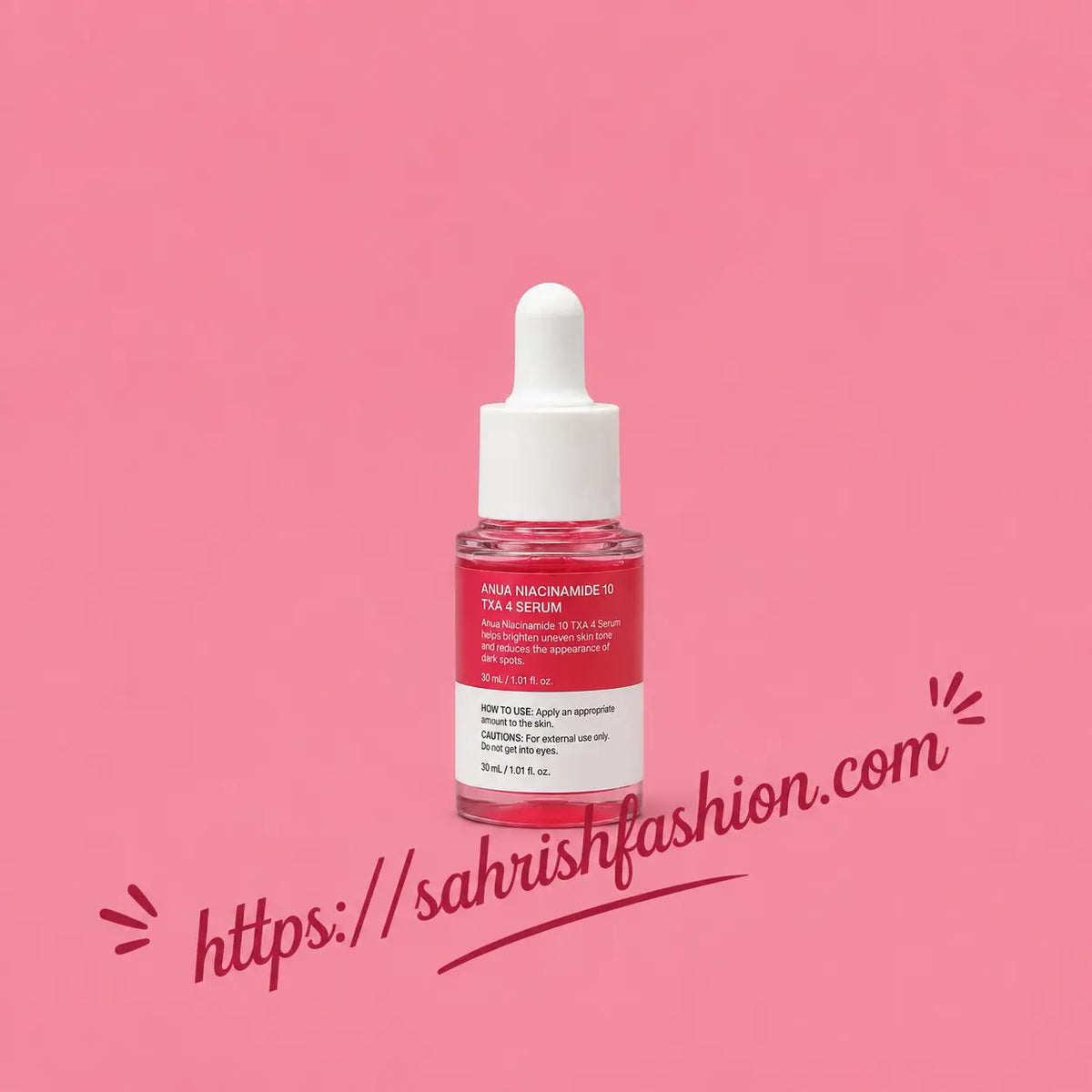 Anua Niacinamide 10 + TXA 4 Serum 30ml bottle for brightening dark spots and uneven skin tone