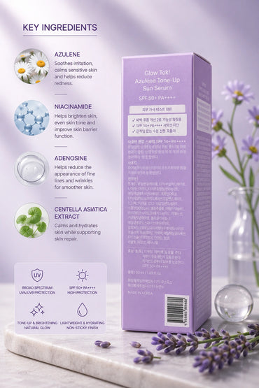 Dabo Glow Tok Azulene Tone Up Sun Serum SPF 50+ PA++++ 30 ml