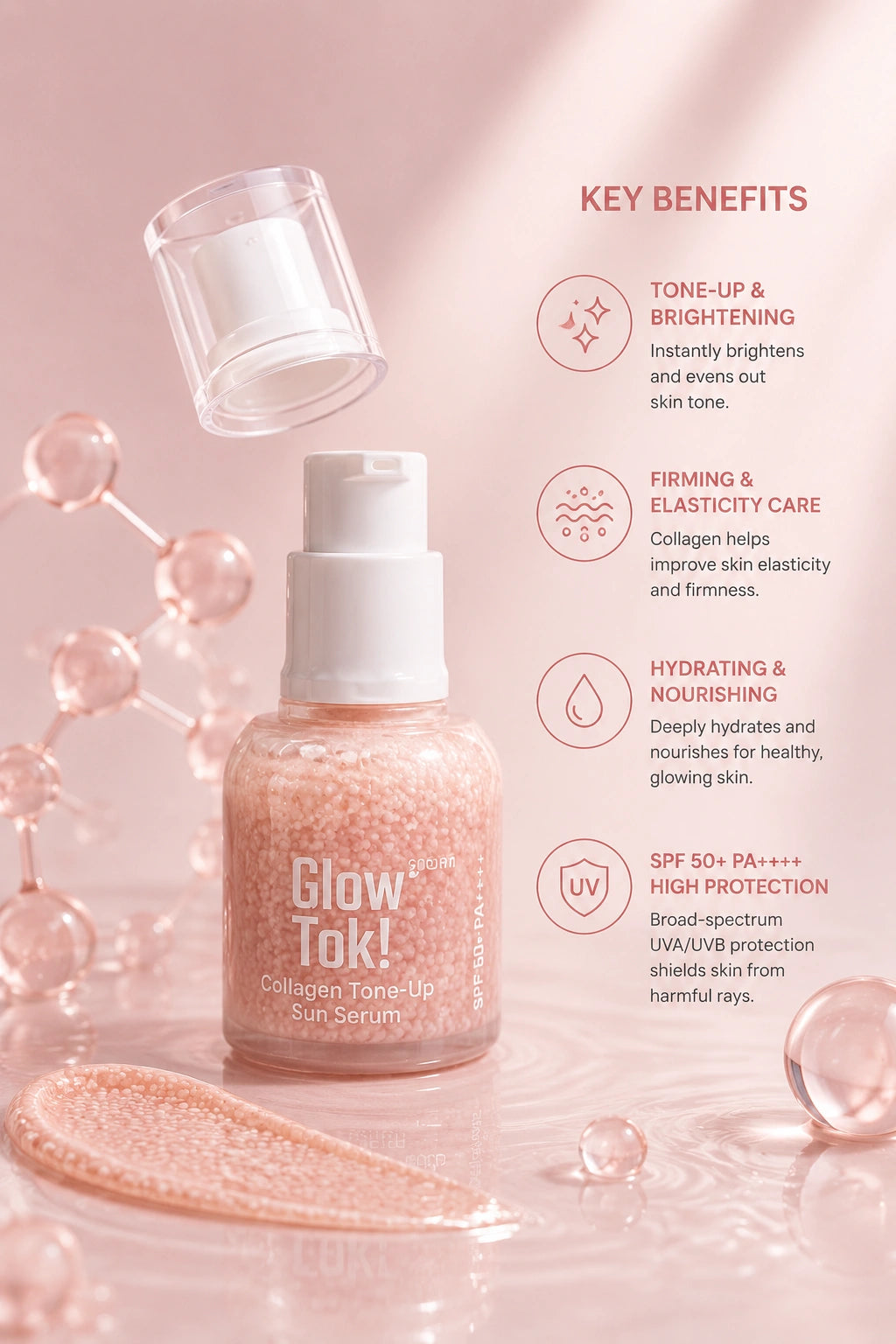 Dabo Glow Tok Collagen Tone Up Sun Serum Spf 50+ 30 ml