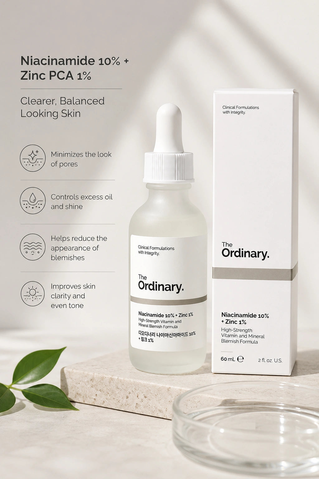 The Ordinary Niacinamide 10% + Zinc 1% 60 ml