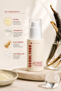 K-SECRET Seoul 1988 Serum : Retinal Liposome 2% + Black Ginseng 30 ml