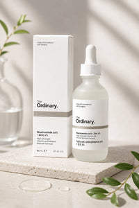 Original The Ordinary Niacinamide 10% + Zinc 1% retail box with authentic branded packaging